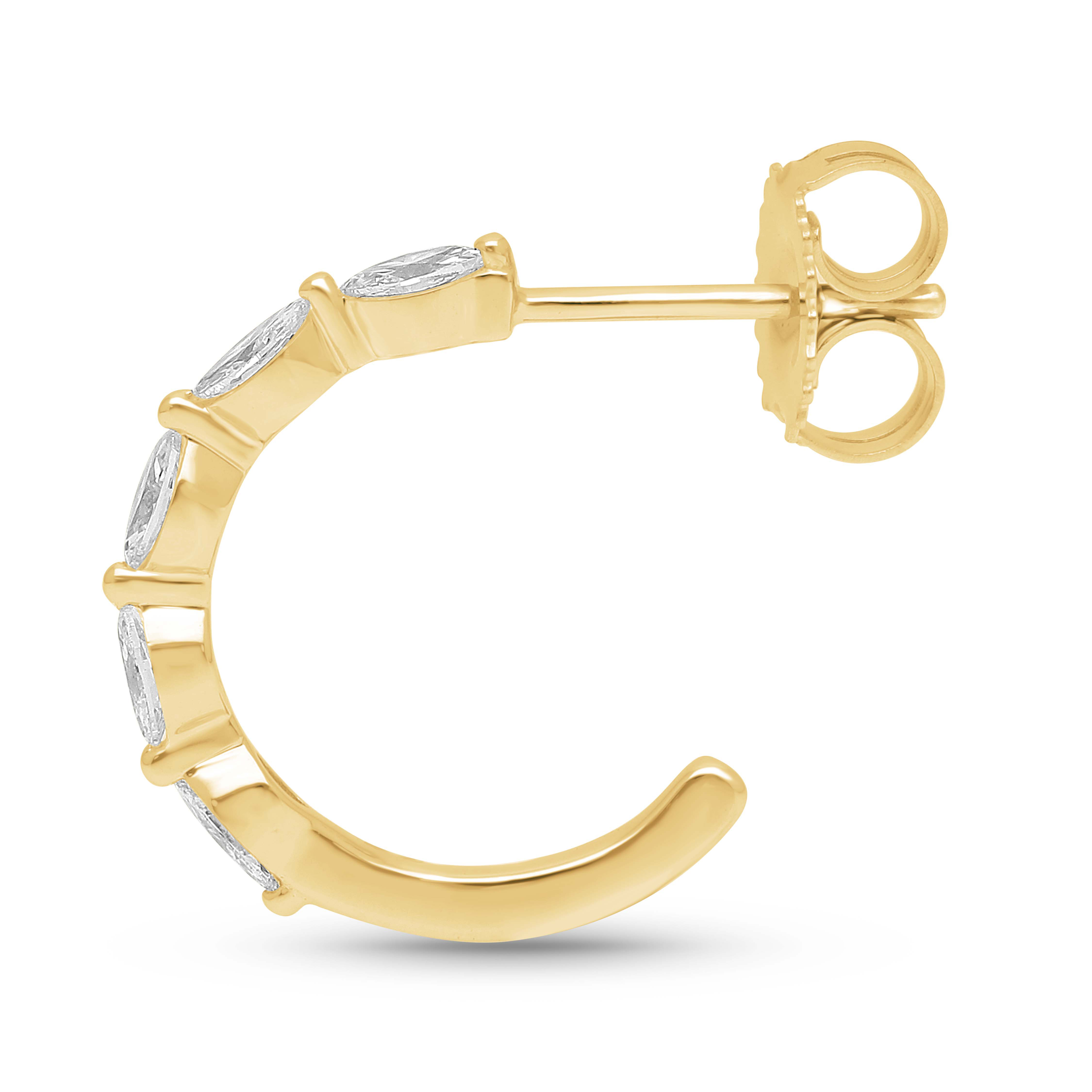 Delicate Dagger Hoops